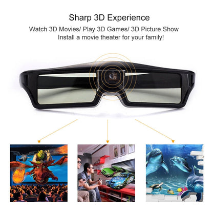 3D DLP-Link active glasses eyewear for BenQ Z4/H1/G1/P1 LG,NUTS,Acer,Optoma DLP-LINK projectors - VR Headset by PMC Jewellery | Online Shopping South Africa | PMC Jewellery | Buy Now Pay Later Mobicred