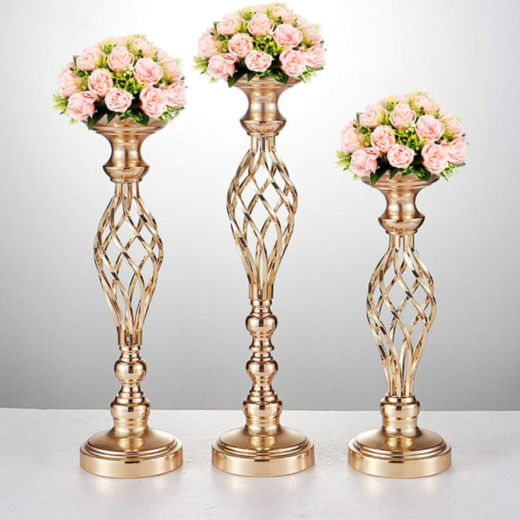 Gold Plated Wrought Iron Candlestick Window Wedding Props Decoration, Size:54cm - Candles & Candle Holders by PMC Jewellery | Online Shopping South Africa | PMC Jewellery