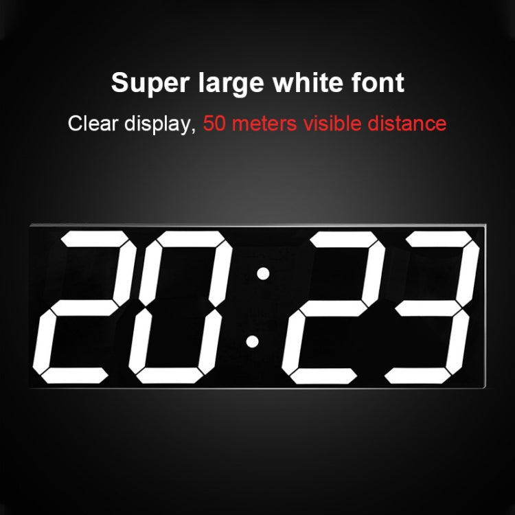 LED Digital Clock Living Room Wall Clock Creative WIFI Clock US Plug, Style:4 Bit WIFI, Color:Sealed Box White - free shipping - PMc TechLife - Order now!