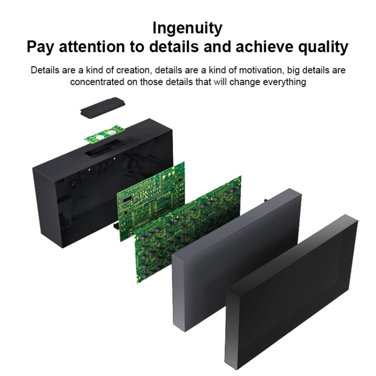 Digital Electronic Alarm Clock Creative LED Desk Clock US Plug, Style:4 Digits 7 Segments(Red Light) - Alarm Clocks by PMc TechLife | Online Shopping South Africa | PMc TechLife | Buy Now Pay Later Mobicred