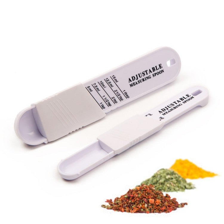 Creative Gadgets Adjustable Plastic Measuring Spoons Seasoning Combination Measuring Spoon - Kitchen Scales by PMC TechLife | Online Shopping South Africa | PMC TechLife | Buy Now Pay Later Mobicred