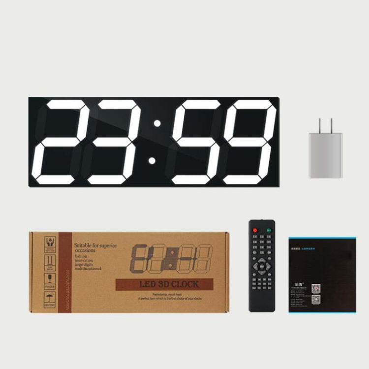 Wall Sticker LED Wall Clock Decorative Clock Creative Acrylic Mirror Clock US Plug, Style:Remote Version Sealed Box(Green Font) - Wall Clock by PMc TechLife | Online Shopping South Africa | PMc TechLife | Buy Now Pay Later Mobicred