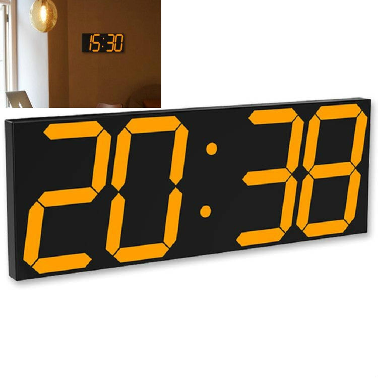Wall Sticker LED Wall Clock Decorative Clock Creative Acrylic Mirror Clock US Plug, Style:Remote Version Sealed Box(Gold Font) - Wall Clock by PMc TechLife | Online Shopping South Africa | PMc TechLife | Buy Now Pay Later Mobicred
