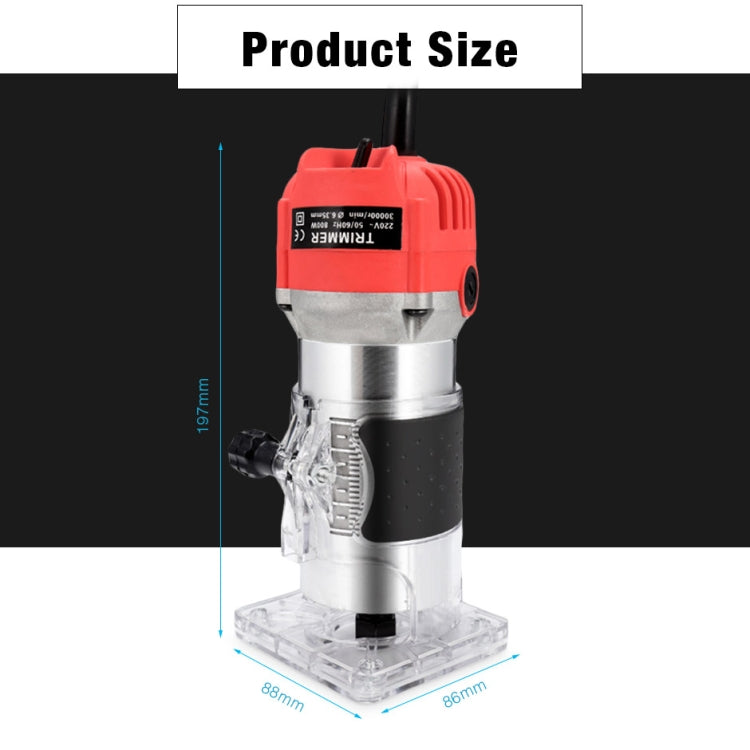 H-6 Woodworking Electric Trimming And Slotting Engraving Machine, Plug Type:AU Plug - Others by PMc TechLife | Online Shopping South Africa | PMc TechLife | Buy Now Pay Later Mobicred