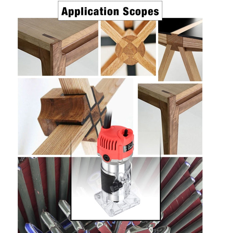 H-6 Woodworking Electric Trimming And Slotting Engraving Machine, Plug Type:AU Plug - Others by PMc TechLife | Online Shopping South Africa | PMc TechLife | Buy Now Pay Later Mobicred