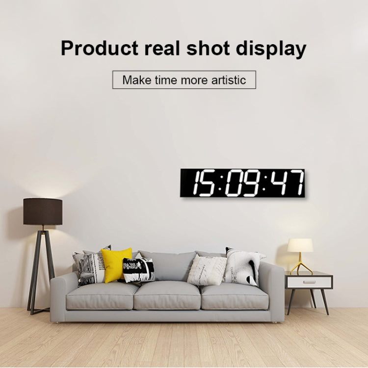 Multifunctional LED Wall Clock Creative Digital Clock, Style:Hollow Remote Control(White Font) - Wall Clock by PMc TechLife | Online Shopping South Africa | PMc TechLife | Buy Now Pay Later Mobicred