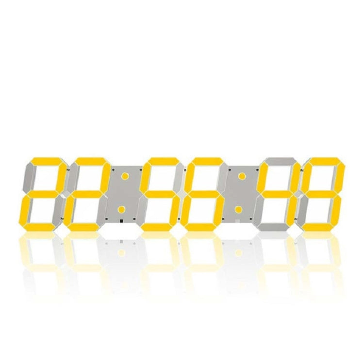 Multifunctional LED Wall Clock Creative Digital Clock, Style:Hollow Remote Control(Gold Font) - free shipping - PMc TechLife - Order now!