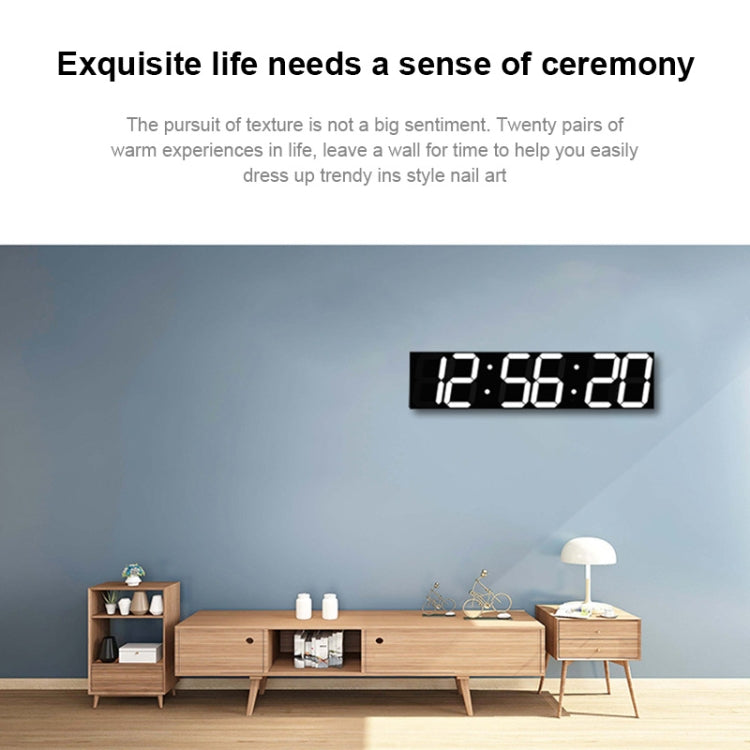 Multifunctional LED Wall Clock Creative Digital Clock, Style:Sealed Box Remote Control(Blue Font) - Wall Clock by PMc TechLife | Online Shopping South Africa | PMc TechLife | Buy Now Pay Later Mobicred