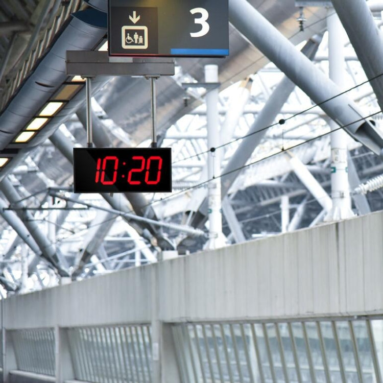 LED Large Screen Digital Electronic Clock Remote Control Double-sided Wall Clock (Red) - free shipping - PMc TechLife - Order now!