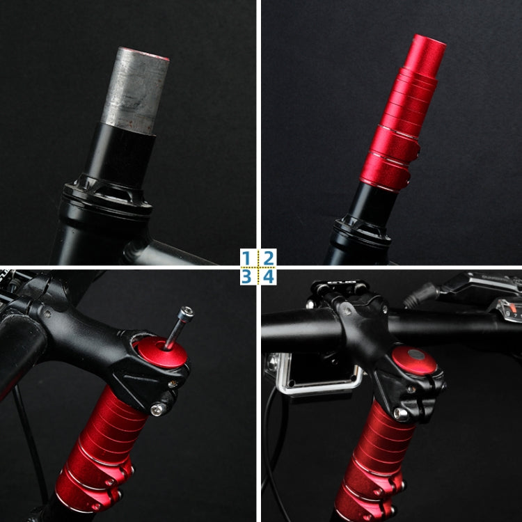 FMFXTR Mountain Bike Handlebar Aluminum Alloy Height Increaser, Increase Height:17.5cm(Black) - Bicycle Grips by FMFXTR | Online Shopping South Africa | PMC TechLife | Buy Now Pay Later Mobicred