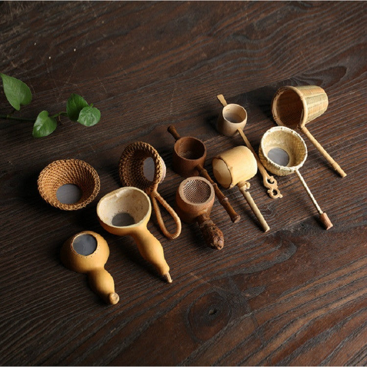 Bamboo Woven Creative Filter Reusable Filter Tea Colander Gadget, Style:Bamboo Root Tea Leak - Tea Strainers by PMC Jewellery | Online Shopping South Africa | PMC Jewellery | Buy Now Pay Later Mobicred