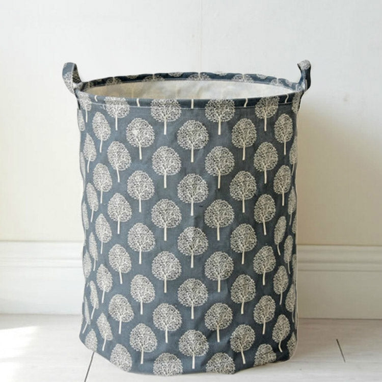 35x45cm Folding Drawstring Dirty Clothes Laundry Basket(Black) - Storage Boxes by PMC Jewellery | Online Shopping South Africa | PMC Jewellery