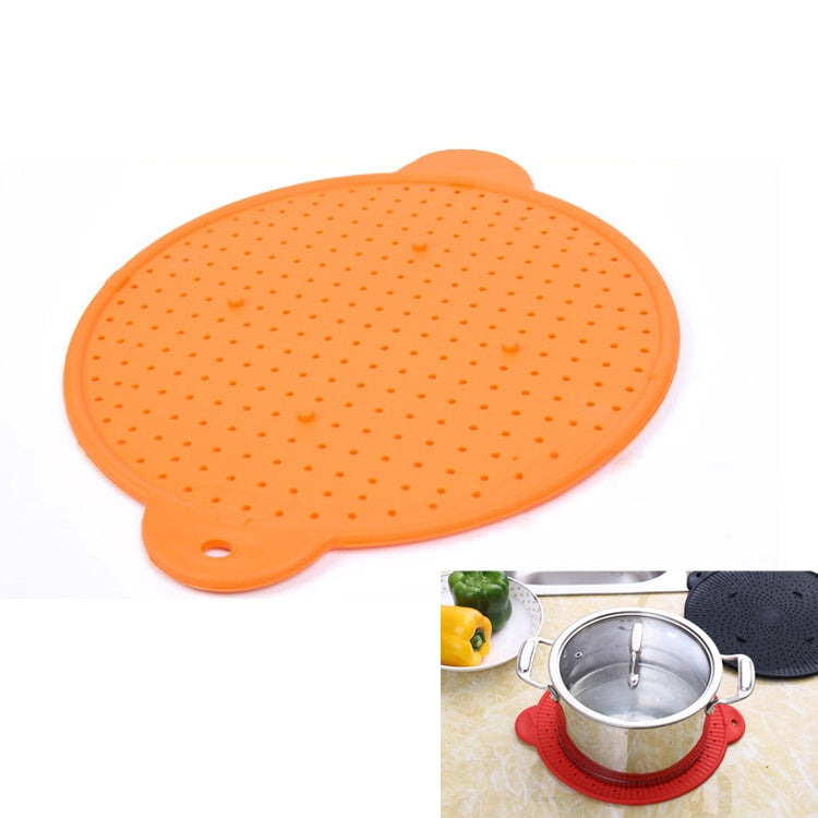 Multifunctional Food Grade Silicone Placemat Creative Kitchenware Heat Insulation Screen Filter(Orange) - Filters by PMC TechLife | Online Shopping South Africa | PMC TechLife | Buy Now Pay Later Mobicred