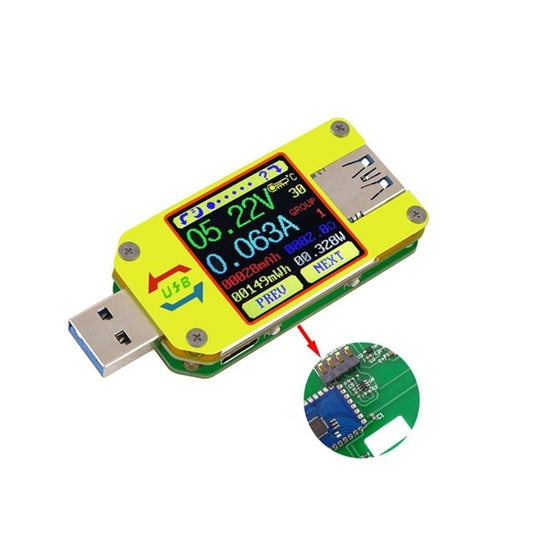 USB 3.0 Color Display Screen Tester Voltage-current Measurement Type-C Meter, Support Android APP, Model:UM34C with Bluetooth - Current & Voltage Tester by PMC Jewellery | Online Shopping South Africa | PMC Jewellery | Buy Now Pay Later Mobicred