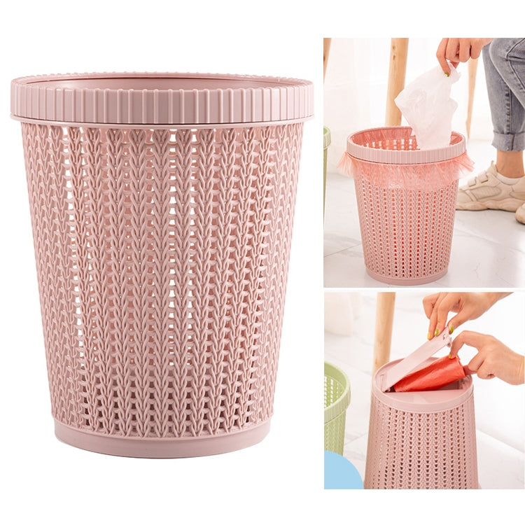 Household Removable Plastic Trash Bin Built-in Trash Bag Box(Pink) - Trash Bin & Bags by PMc TechLife | Online Shopping South Africa | PMc TechLife | Buy Now Pay Later Mobicred