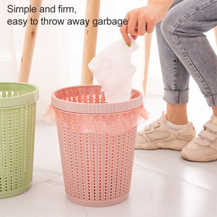 Household Removable Plastic Trash Bin Built-in Trash Bag Box(Pink) - Trash Bin & Bags by PMc TechLife | Online Shopping South Africa | PMc TechLife | Buy Now Pay Later Mobicred