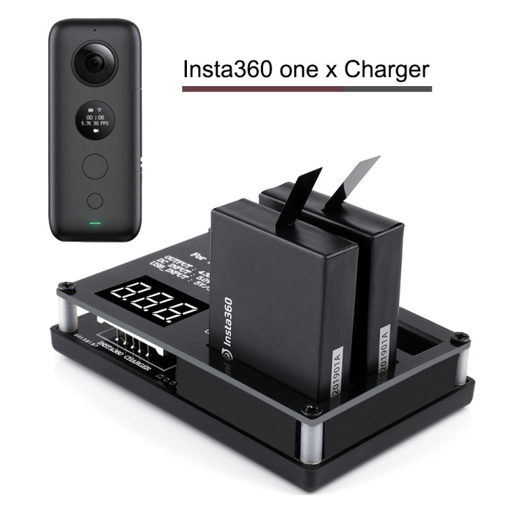 Micro USB Triple Battery Charger for Insta360 ONE X Panoramic Camera(Eu Plug) - Others by PMC TechLife | Online Shopping South Africa | PMC TechLife | Buy Now Pay Later Mobicred