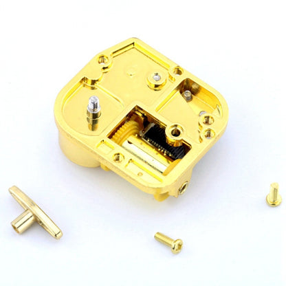 Eight-tone Gold-plated Bar Repair Parts DIY Sky City Paperback Music Box(Meet) - Music Box by PMC Jewellery | Online Shopping South Africa | PMC Jewellery | Buy Now Pay Later Mobicred