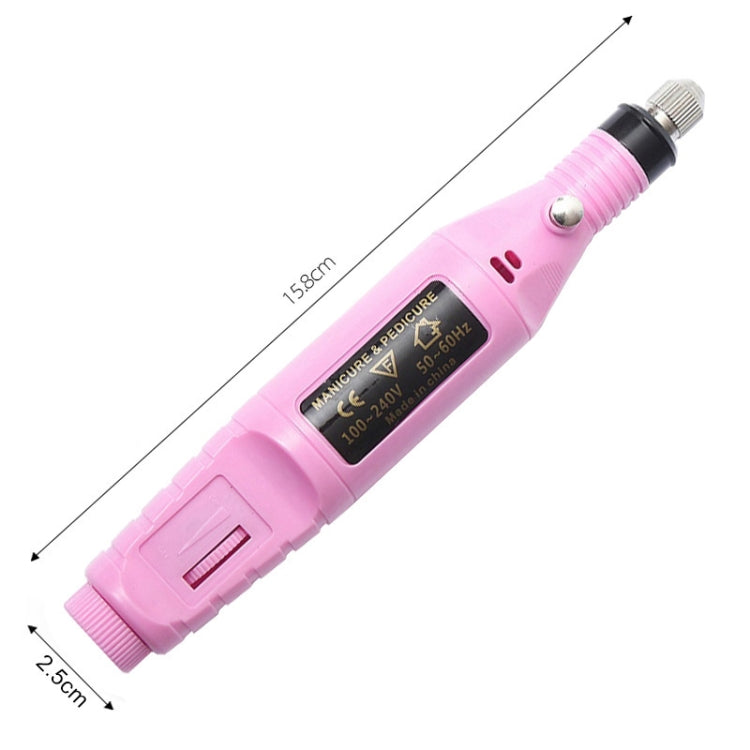 1 Set Power Professional Electric Manicure Machine Pen Pedicure Nail File Nail Tools 6 bits Drill Nail Drill Machine(EU White) - Grinding Tools & Accessories by PMC TechLife | Online Shopping South Africa | PMC TechLife | Buy Now Pay Later Mobicred