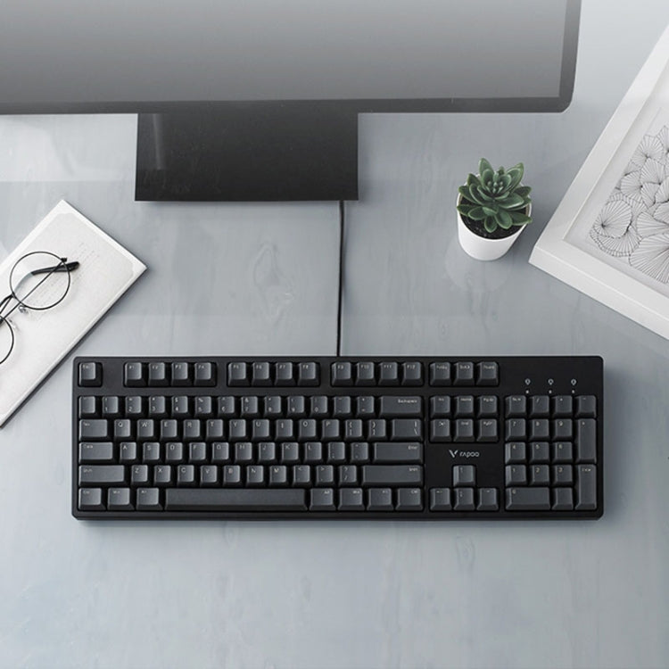Rapoo V860 Desktop Wired Gaming Mechanical Keyboard, Specifications:87 Keys(Tea Shaft) - free shipping - PMC Jewellery - Order now!