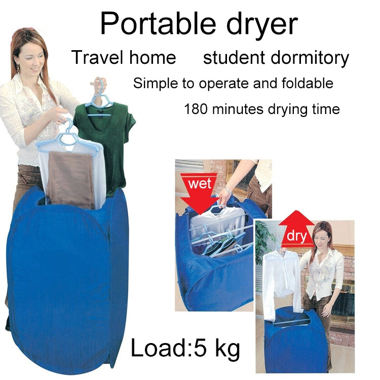 Foldable Free Installation Portable Household Mini Clothes Dryer(Blue) - free shipping - PMC TechLife - Order now!