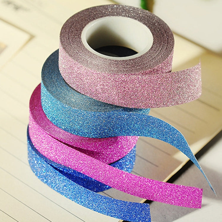 Flash Washi Sticky Paper Tape Label DIY Decorative Tape, Length: 10m(Rose Red) - Tape & Solid glue by others | Online Shopping South Africa | PMC TechLife
