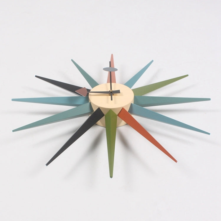 48cm Simple Modern Sun Clock Creative Home Accessories Wall Clock(Orange Pole) - Wall Clock by PMc TechLife | Online Shopping South Africa | PMc TechLife | Buy Now Pay Later Mobicred
