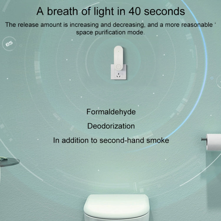 Mini Anion Air Purifier Smoke PM2.5 Remove Toilet Kitchen Air Purifier, Plug Type:EU Plug(Pink) - free shipping - PMC TechLife - Order now!
