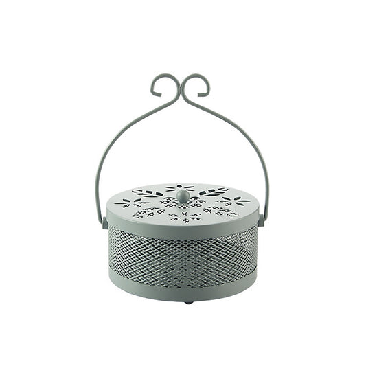 Outdoor Portable Multifunctional Hollow Fireproof Mosquito Coil Box with Lid(Gray) - Mosquito Coil Tray by PMC Jewellery | Online Shopping South Africa | PMC Jewellery | Buy Now Pay Later Mobicred