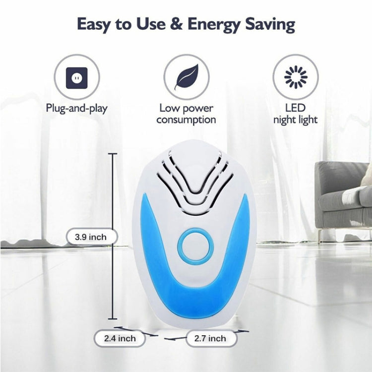 Multifunctional Ultrasonic Electronic Mosquito Repellent, Plug Type:EU Plug( Light Blue) - Repellents by PMC Jewellery | Online Shopping South Africa | PMC Jewellery | Buy Now Pay Later Mobicred