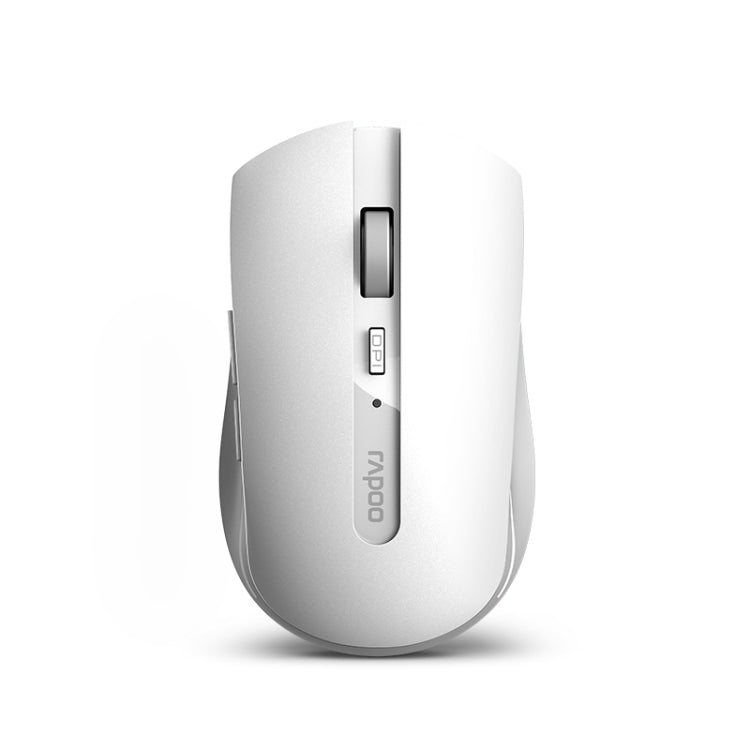 Rapoo 7200M 1600 DPI 6 Buttons 2.4GHz Wireless Bluetooth 4.0 Multi-modes Mouse Notebook Office Mute Mouse(White) - Wireless Mice by Rapoo | Online Shopping South Africa | PMC Jewellery | Buy Now Pay Later Mobicred