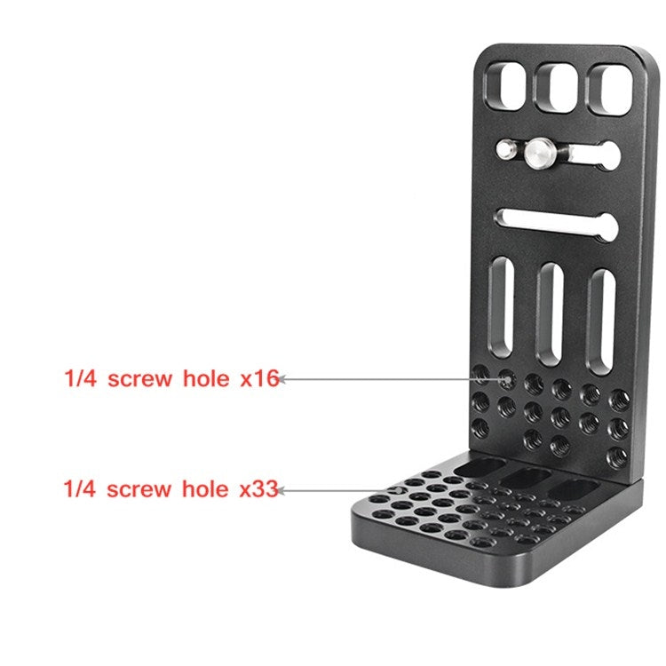 BEXIN L130A Vertical Shoot Quick Release L Plate Bracket 1/4 inch Screw Holes Base Holder - L-Bracket by BEXIN | Online Shopping South Africa | PMC TechLife | Buy Now Pay Later Mobicred