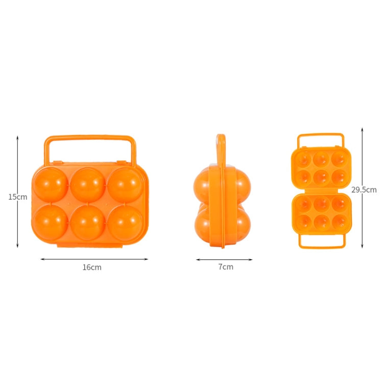 6 Grid Outdoor Portable Egg Protection Box, Random Color Delivery - Cookwares & Tablewares by PMC TechLife | Online Shopping South Africa | PMC TechLife | Buy Now Pay Later Mobicred