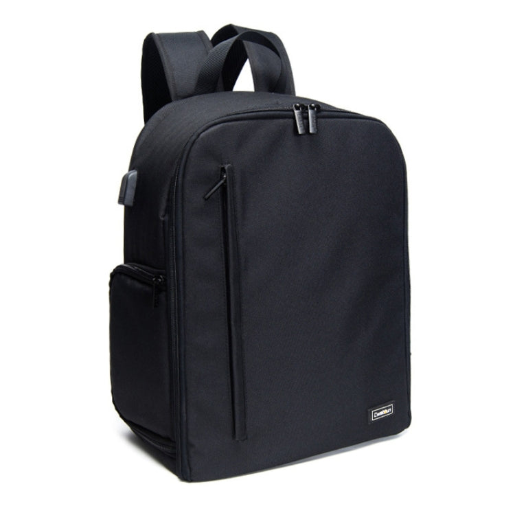 Cwatcun Shoulder Digital Camera Bag Outdoor Nylon Photography Backpack(Black (Big size)) - free shipping - PMC TechLife - Order now!