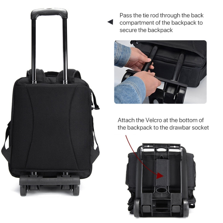 Cwatcun Shoulder Digital Camera Bag Outdoor Nylon Photography Backpack(Black (Big size)) - free shipping - PMC TechLife - Order now!