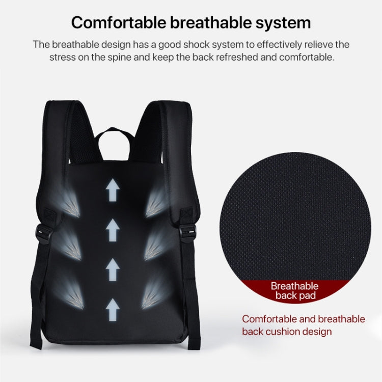 Cwatcun Shoulder Digital Camera Bag Outdoor Nylon Photography Backpack(Black (Big size)) - free shipping - PMC TechLife - Order now!