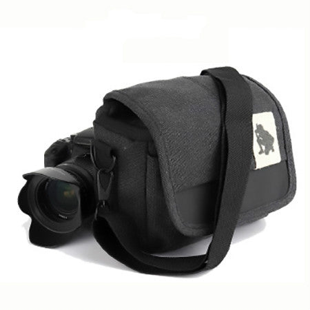 Universal DSLR Camera Shoulder Bag Canvas Photo Handbag, External size: 19 x 17 x 10mm(Black) - free shipping - PMC TechLife - Order now!