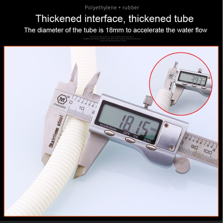 18mm Diameter Plastic Drain Pipe Water Outlet Extension Hose with Clamp for Semi-automatic Washing Machine / Air Conditioner, Size:4m  Length - Air Conditioning & Accessories by PMC TechLife | Online Shopping South Africa | PMC TechLife | Buy Now Pay Later Mobicred