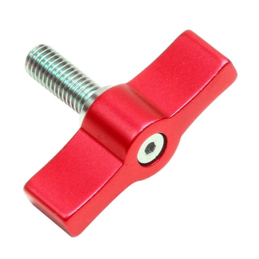 10PCS T-shaped Screw Multi-directional Adjustment Hand Screw Aluminum Alloy Handle Screw, Specification:M4(Red) - Screws by PMC Jewellery | Online Shopping South Africa | PMC Jewellery | Buy Now Pay Later Mobicred