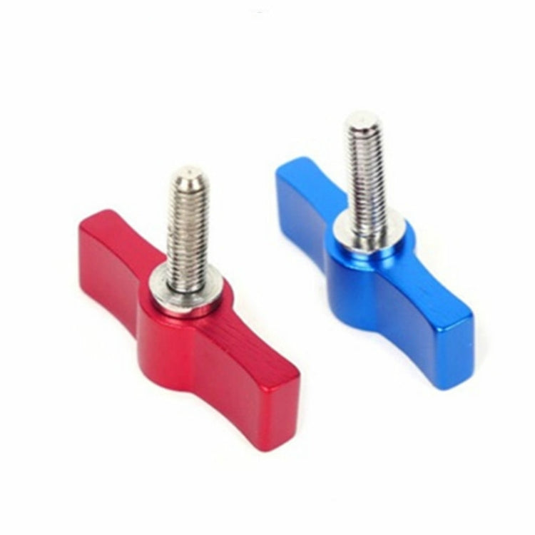 10PCS T-shaped Screw Multi-directional Adjustment Hand Screw Aluminum Alloy Handle Screw, Specification:M4(Blue) - Screws by PMC TechLife | Online Shopping South Africa | PMC TechLife | Buy Now Pay Later Mobicred