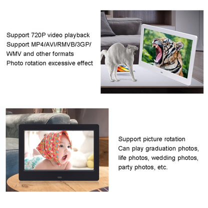 DPF-706 7 inch Digital Photo Frame LED Wall Mounted Advertising Machine, Plug:US Plug(White) - 1.5-7.0 inch by PMC Jewellery | Online Shopping South Africa | PMC Jewellery | Buy Now Pay Later Mobicred