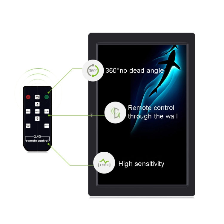 DPF-1201 12 inch 1280x800 Resolution Wall Mounted Advertising Machine LCD Electronic Photo Frame, Plug:EU Plug(Black) - 11-15 inch by PMC TechLife | Online Shopping South Africa | PMC TechLife | Buy Now Pay Later Mobicred