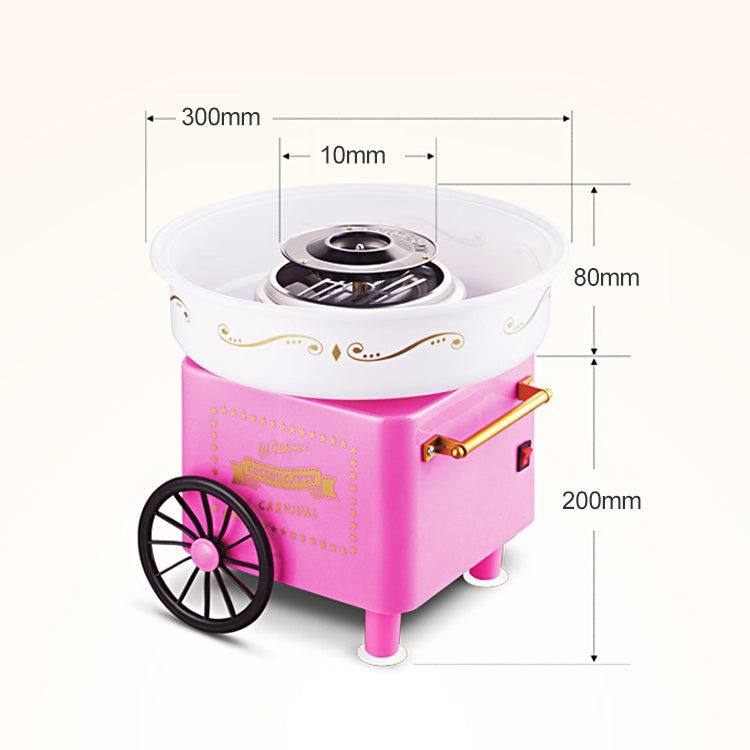 Retro Trolley Mini Cotton Candy Machine, Specification:Australian Regulations 220 V(Pink) - free shipping - PMC TechLife - Order now!