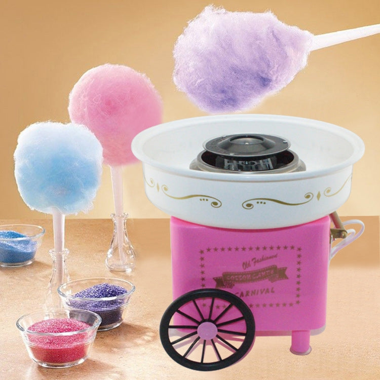 Retro Trolley Mini Cotton Candy Machine, Specification:National Standard 220 V(Pink) - free shipping - PMC TechLife - Order now!