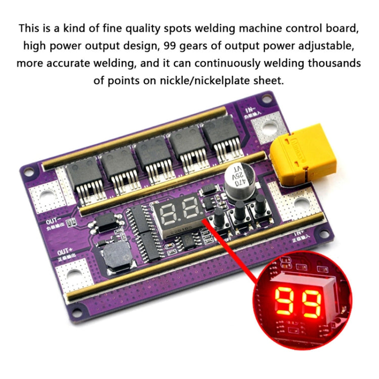 Compatible Version 12V Digital Display DIY Battery Spot Welding Machine Pen Control, Style:10 Square Pen With Case - Others by PMC TechLife | Online Shopping South Africa | PMC TechLife | Buy Now Pay Later Mobicred