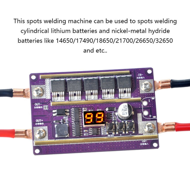 Compatible Version 12V Digital Display DIY Battery Spot Welding Machine Pen Control, Style:10 Square Pen With Case - Others by PMC TechLife | Online Shopping South Africa | PMC TechLife | Buy Now Pay Later Mobicred
