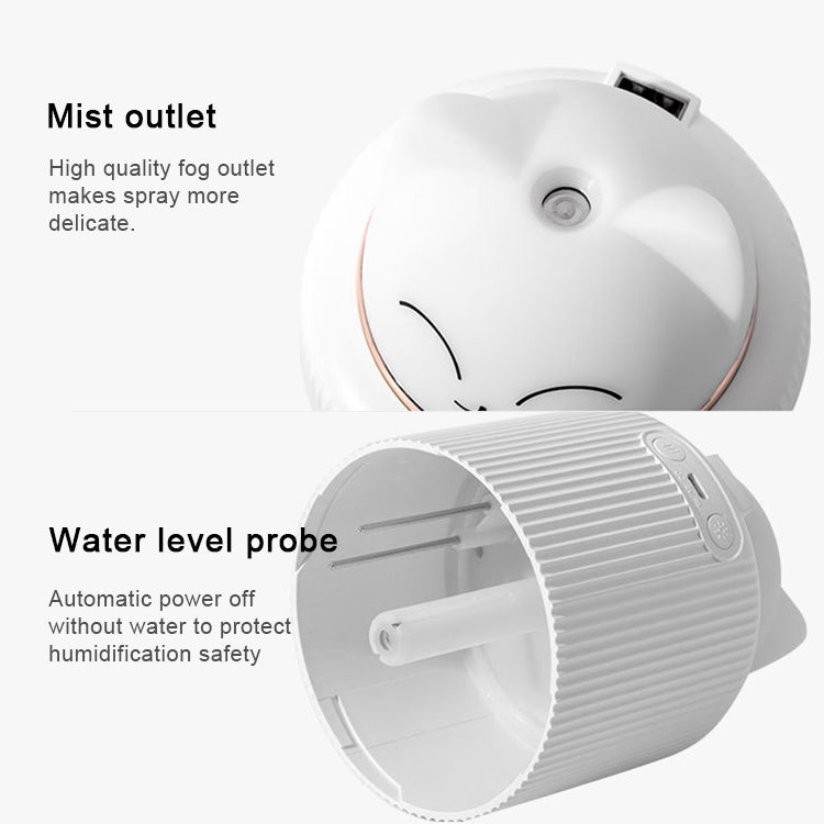 Light Pet Humidifier USB Night Light Home Bedside Lamp Sleep Mute Energy-saving Lamp(Pink Rabbit) - free shipping - PMC TechLife - Order now!