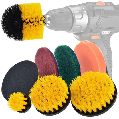 19 in 1 Household Nylon Hexagonal Electric Drill Brush Pads Scouring Sanding Disc Pad Kits - Sponges, Cloths & Brushes by PMC Jewellery | Online Shopping South Africa | PMC Jewellery | Buy Now Pay Later Mobicred