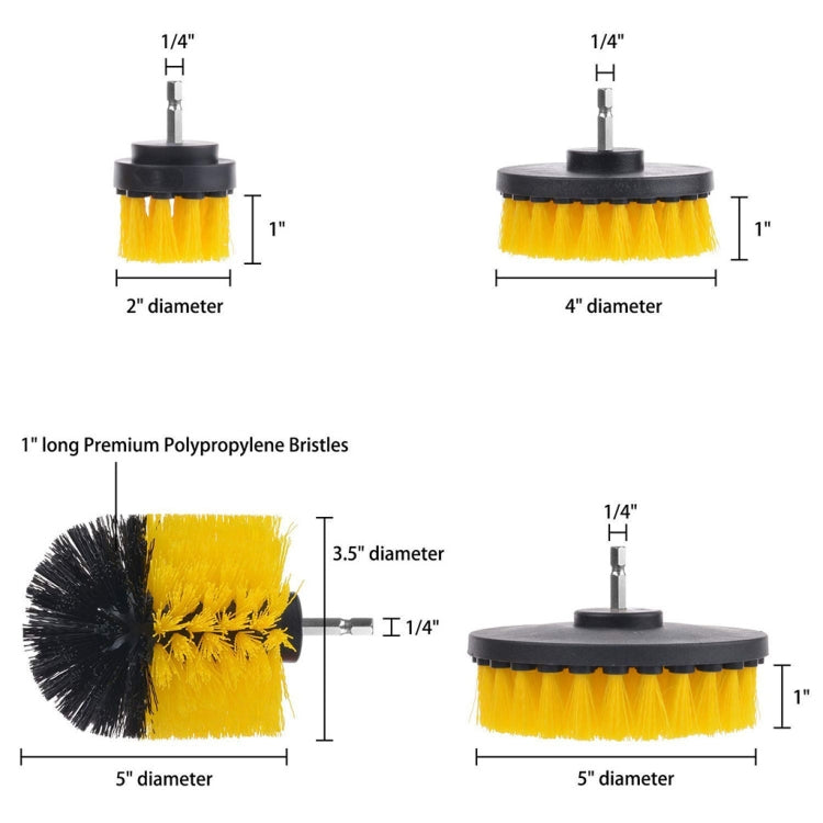 19 in 1 Household Nylon Hexagonal Electric Drill Brush Pads Scouring Sanding Disc Pad Kits - Sponges, Cloths & Brushes by PMC TechLife | Online Shopping South Africa | PMC TechLife | Buy Now Pay Later Mobicred