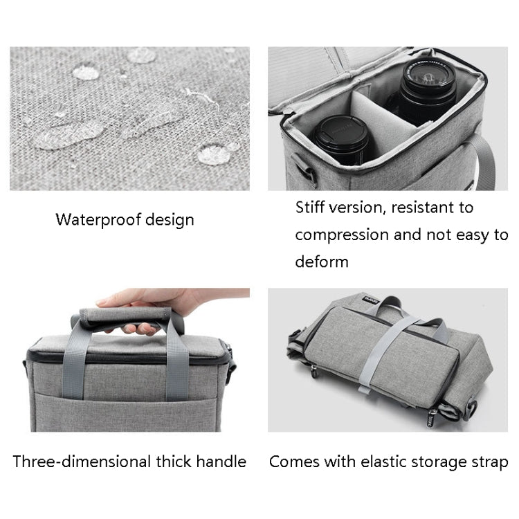 Baona BN-H001 Digital Camera Bag Casual Portable Camera Waterproof Bag, Size:Large(Black) - free shipping - PMC TechLife - Order now!